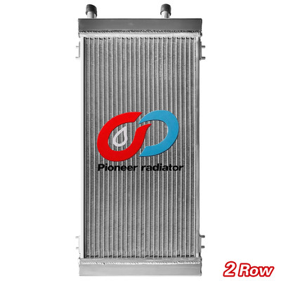 Universal Aluminum Radiator Liquid Heat Exchanger Air to Water Intercooler 2Rows