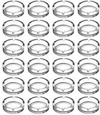 RHP Glas Aschenbecher Ascher rund Draußen Gastro Wind Bar Massiv – 3-48 Stk.