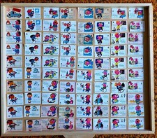 83 stare etykiety na zapałki z serii Allianz