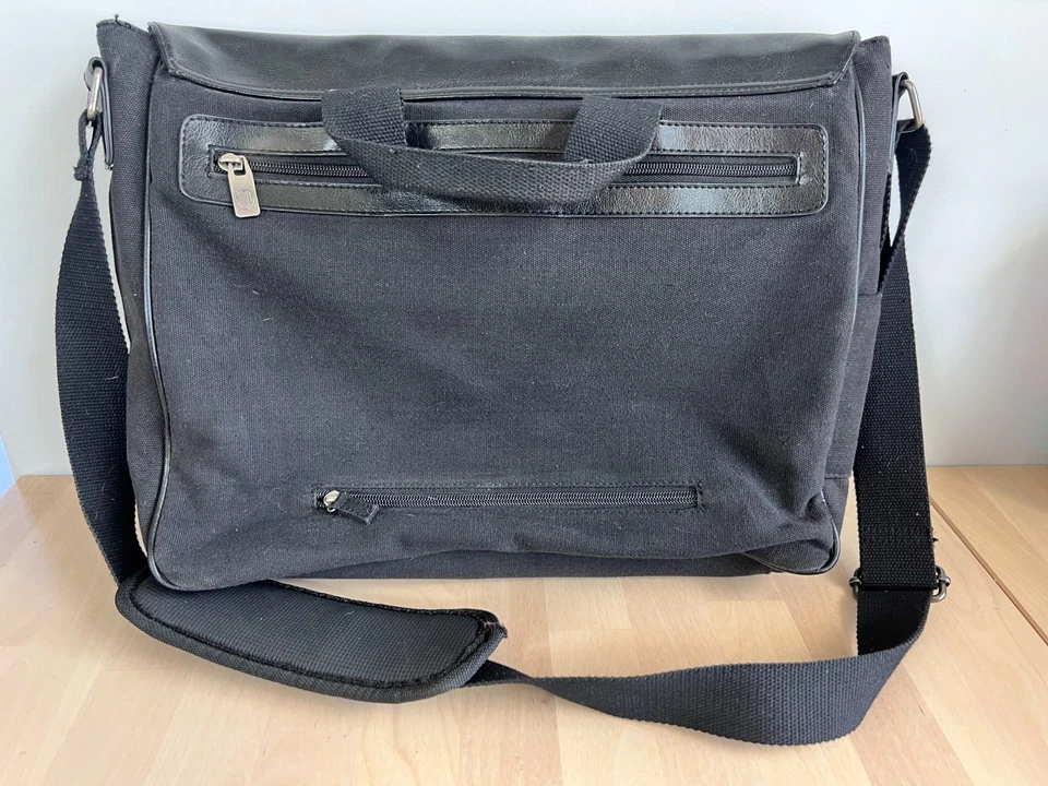 Ben Sherman Bolso Estuche para Laptop Bolso Mensajero de Hombro Negro Buen Estado BS105174 Foto 3 de 4