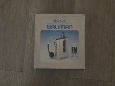 Vintage Sony WM-F1 Walkman Box Demo MDR-1 headphones manual WORKS NICE