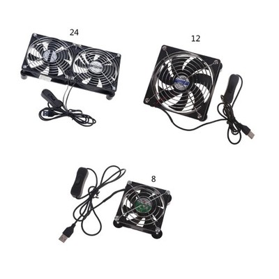 Chassis Cooling Fan Router USB Computer Case Cooler with Switch