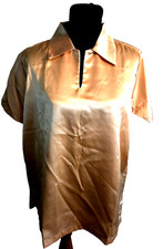 Vtg. 50s Unisex Gold Acetate Lounge Set, NEW OLD STOCK