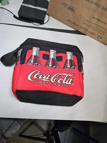Vintage Enjoy Coca Cola Coke Soda Insulated Lunch Box Cooler Bag
