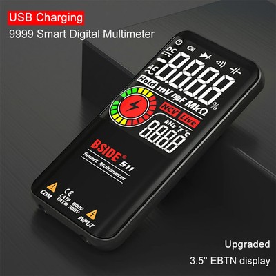 BSIDE Digital Multimeter 9999 Counts Smart Auto Range AC DC Voltage Tester