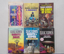 6 ISAAC ASIMOV # PB ROBOTS PLUS ETERNITY CAVE STEEL GODS THEMSELVES EMPIRE