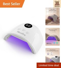 Durable White LED Nail Dryer - Smart 3 Timers for Effortless Nail Art at Home