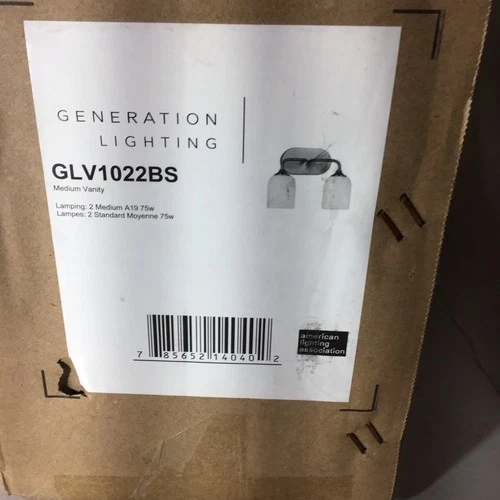 Generation Lighting Emile 2-Light Bath, Brushed Steel  - GLV1022BS - Picture 2 of 6