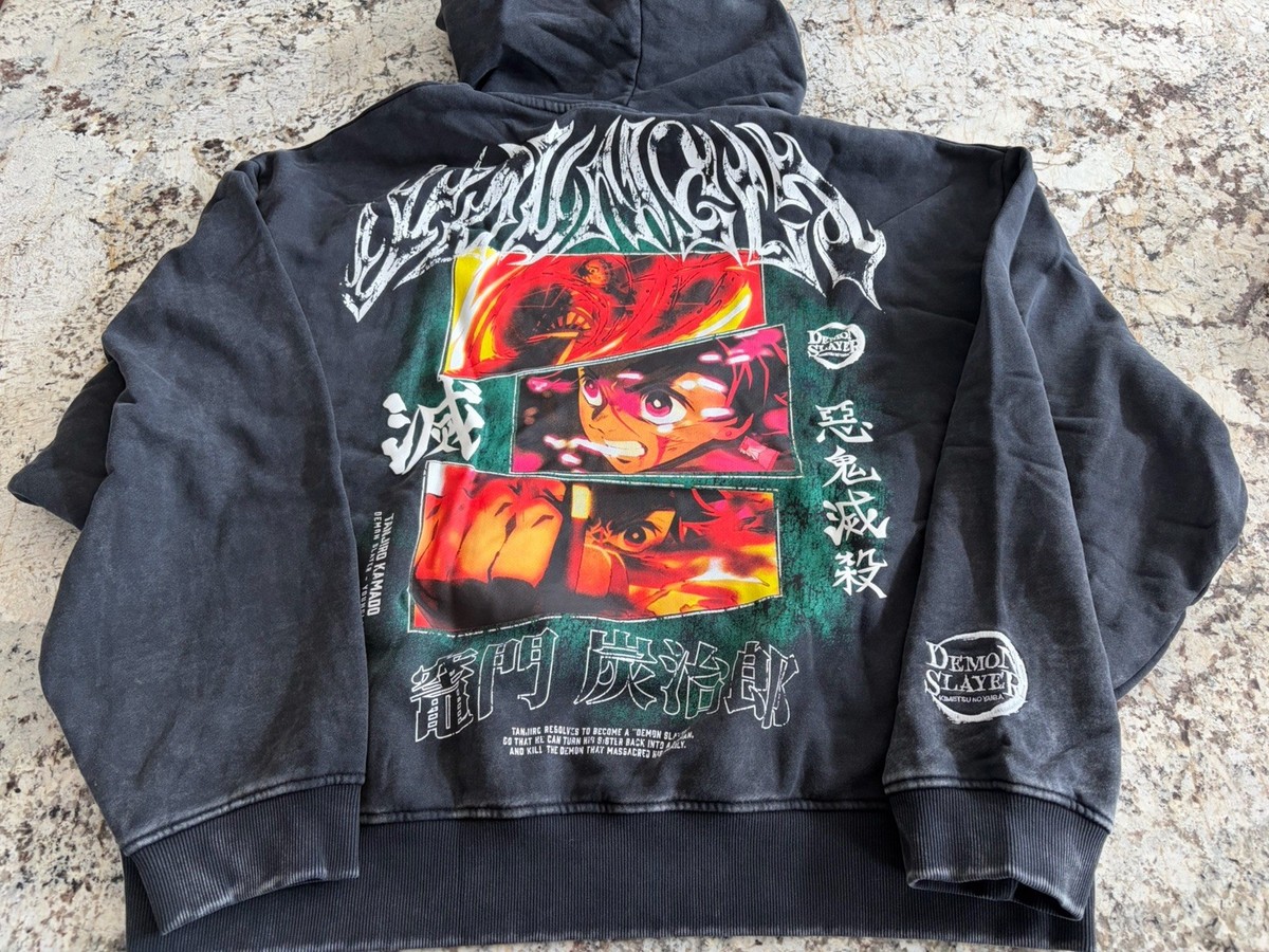 5068 YOUNGLA DEMON SLAYER HINOKAMI KAGURA XLARGE HOODIE | eBay
