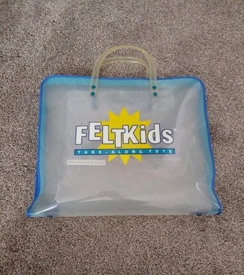 Vintage FeltKids Take Along Tote 1996  Learning Curve Toy Used Condition
