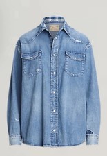 Women’s Ralph Lauren Polo Denim Shirt Size S BNWT Fit UK12+ FROM Net a Porter