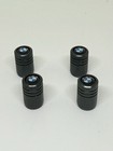 Tire Stem Valve Caps For BMW 4 Piece Stem Covers Dark Gray NEW!