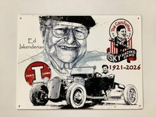 Ed "Isky" Iskedrian 1921-2026 Metal Sign 16x12 Made On 20 Gauge Steel USA Made
