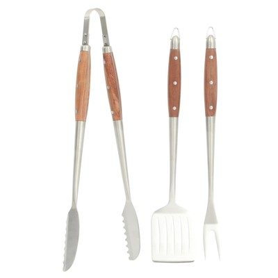 Kitchen Essentials Family Cookout Heavy Duty Stainless Steel Grilling Tool Se...