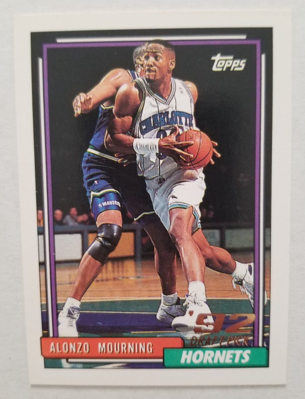 1992-93 Topps Alonzo Mourning RC #393 Hornets 