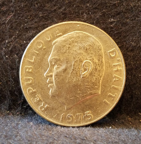 1975 Haiti 20 centimes, Jean-Claude Duvalier, FAO theme, UNC, KM-100 (HA4)