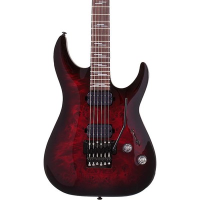 Schecter Guitar Research Omen Elite6 FR Electric Guitar Black Cherry Burst