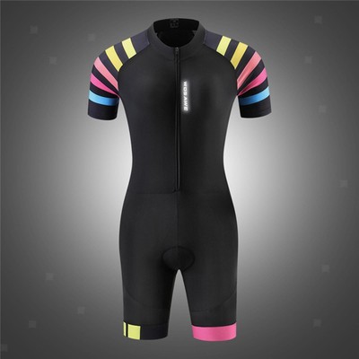 Gepolsterter Triathlonanzug, Kompressionsanzug, für Laufen, Schwimmen,