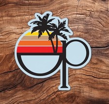 OP Ocean Pacific Retro Palm Die Cut Sticker Waterproof Decal 4" or 6" artwork