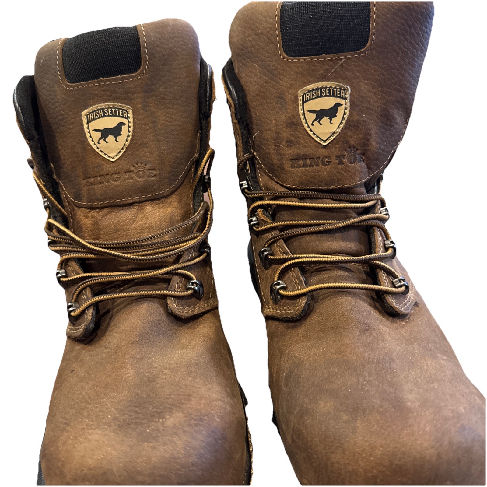 Size 14 Red Wing Irish Setter Boots Leather Work Steel Toe Brown 83608 Mens