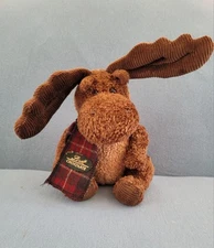 Lindt Chocolate Moose Plush Brown 7" Brown w/ Scarf Stuffed Animal #42435 Gund