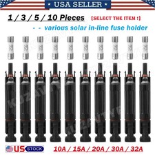10A 15A 20A 30A 32A Solar Fuse IP67 1000V Solar Fuse Holder in-line PV Connector