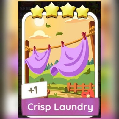 1 x Crisp Laundry (    ) - Set 18 - Mono_Poly_Go Stickers - Best Service
