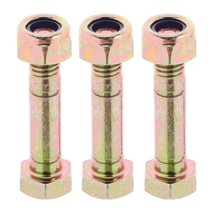 3 Pcs Universal Shear Bolt avec des noix Snow Remplacements de souffleurs Pins à boulons durables