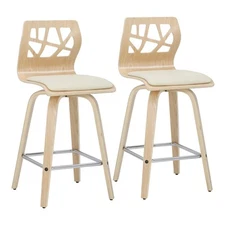 LumiSource Folia Counter Stools (Set of 2)