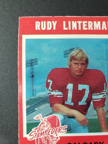 1971 O-Pee-Chee OPC CFL RUDY LINTERMAN # 129 Calgary Stampeders Combined Shipp - Picture 2 of 11