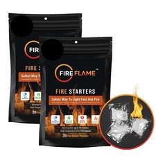Fireflame Quick Instant Fire Starter - 100 Waterproof All-Purpose Indoor  O...