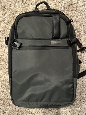 Duchamp London Expandable Travel Black Backpack Personal Item / Carry On Luggage