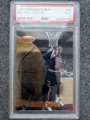 1997-98 BOWMAN'S BEST MICHAEL JORDAN BASE CARD#60 PSA 9 MINT
