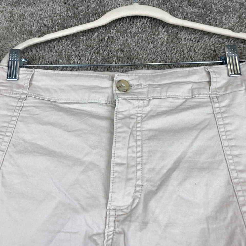 Riders by Lee Chino Shorts Women's Plus 18M Tan Mid Rise You Are Beautiful - Image 2 of 4