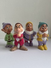 Disney Snow White & the Seven Dwarves Vintage PVC 4 Figures Set Mattel Grumpy