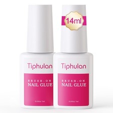 14ml Brush On Nail Glue for Press On, Acrylic Nails - Super Strong, Durable...