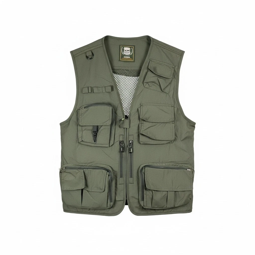 Outdoor Authentic Leisure Collection Fishing Vest Olive Green Multi-Pocket L
Opens in a new window o