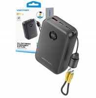 Powerbank 20000Mah 2X USB-C 1X USB-A Display 22.5W Black