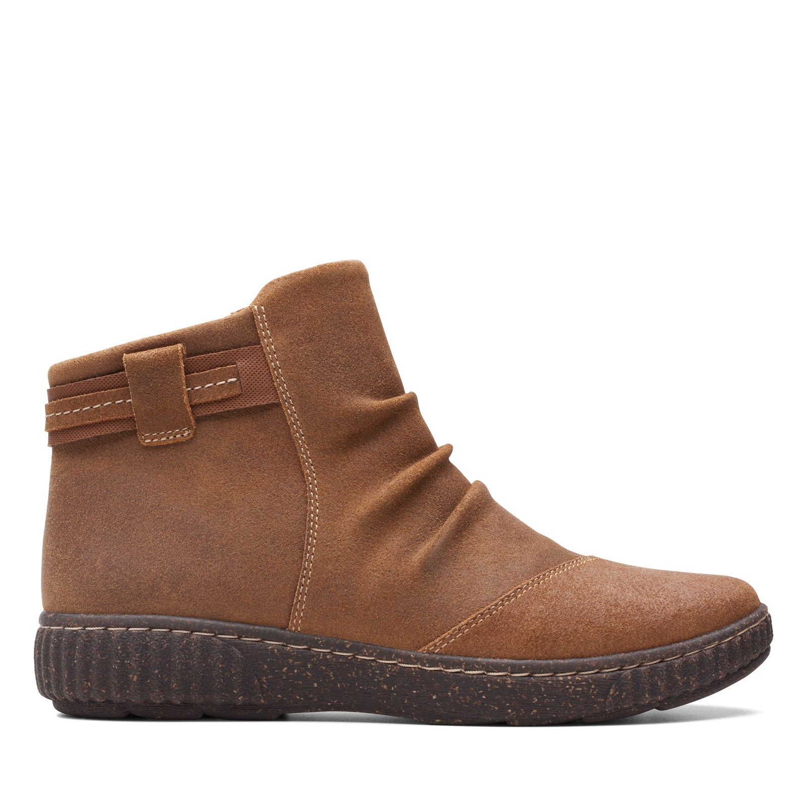 Clarks Caroline Derby 26174160 Womens Brown Suede Ankle & Booties Boots 6