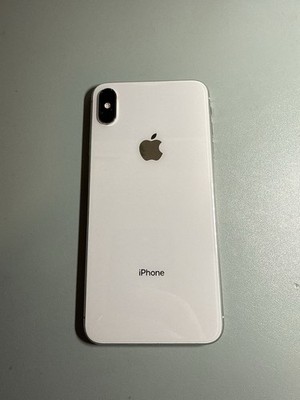 Apple iPhone XS Max Silver original frame housing with some parts