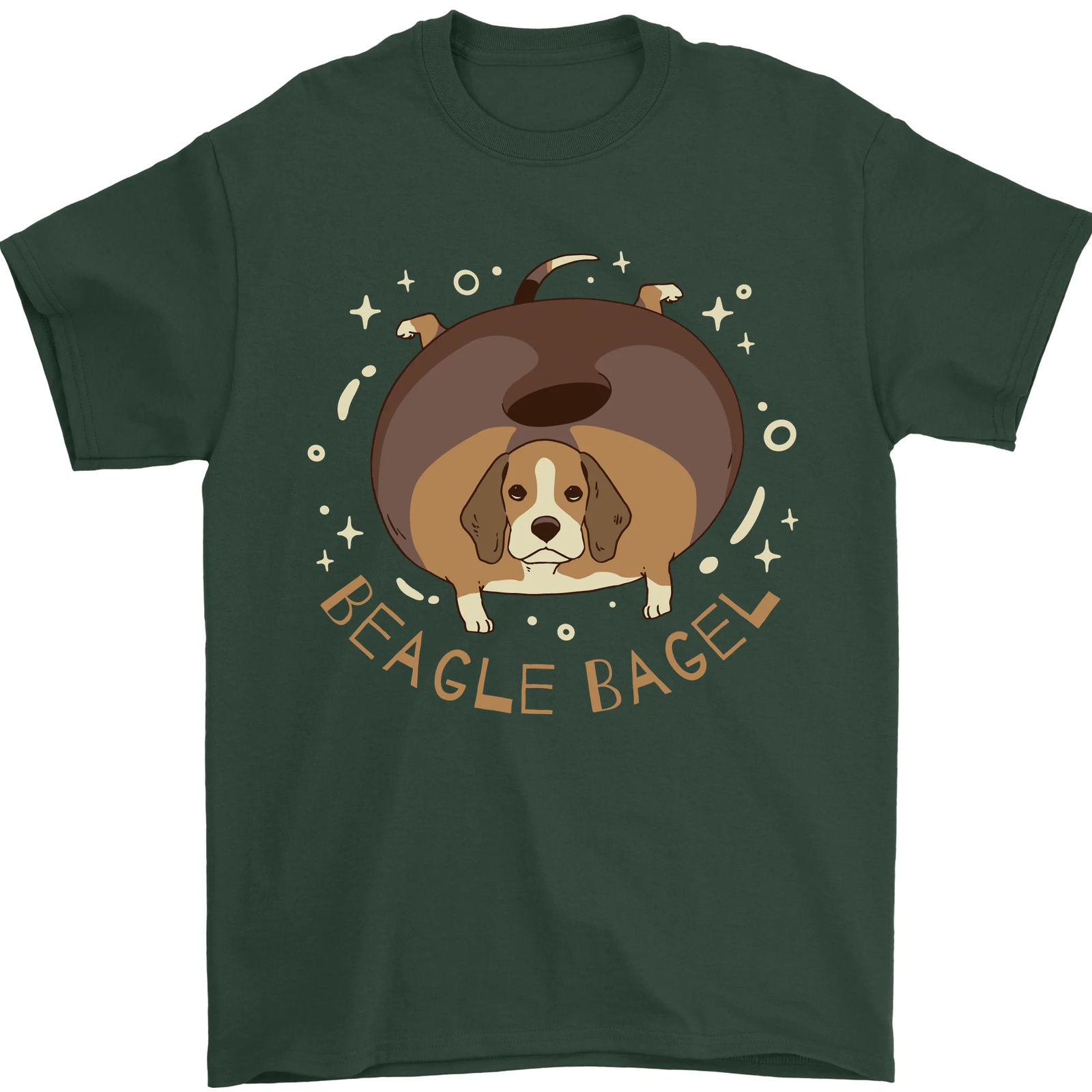 Beagle Bagel Funny Dog Mens TShirt 100 Cotton eBay
