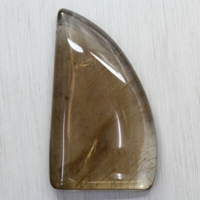 VERY RARE MUSEUM 37.270 CT FINE BROWN NEEDLES ON RUTILE QUARTZ BAH A BRAZIL