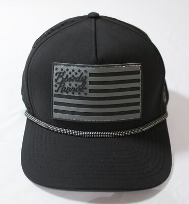 #ad #ad Rowdy Parrot Men#x27;s HydroTech Old Glory Snapback Hat EJ1 Black One Size $11.87