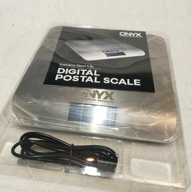 Onyx Stainless Steel 5 Lb. Digital Postal Scale A3880v for sale online