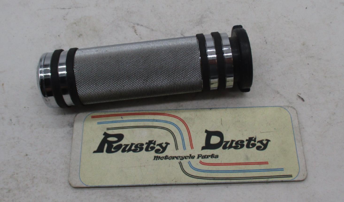 Harley Davidson Single Chrome Knurled Handlebar Grip eBay