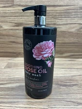 32 OZ - BOTANICAL SPA THERAPY Soothing Rose Oil Aloe & Macadamia Body Wash