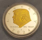 Donald Trump Silver Gold Coin US President Eagle 2018 USA God Bless America 2024