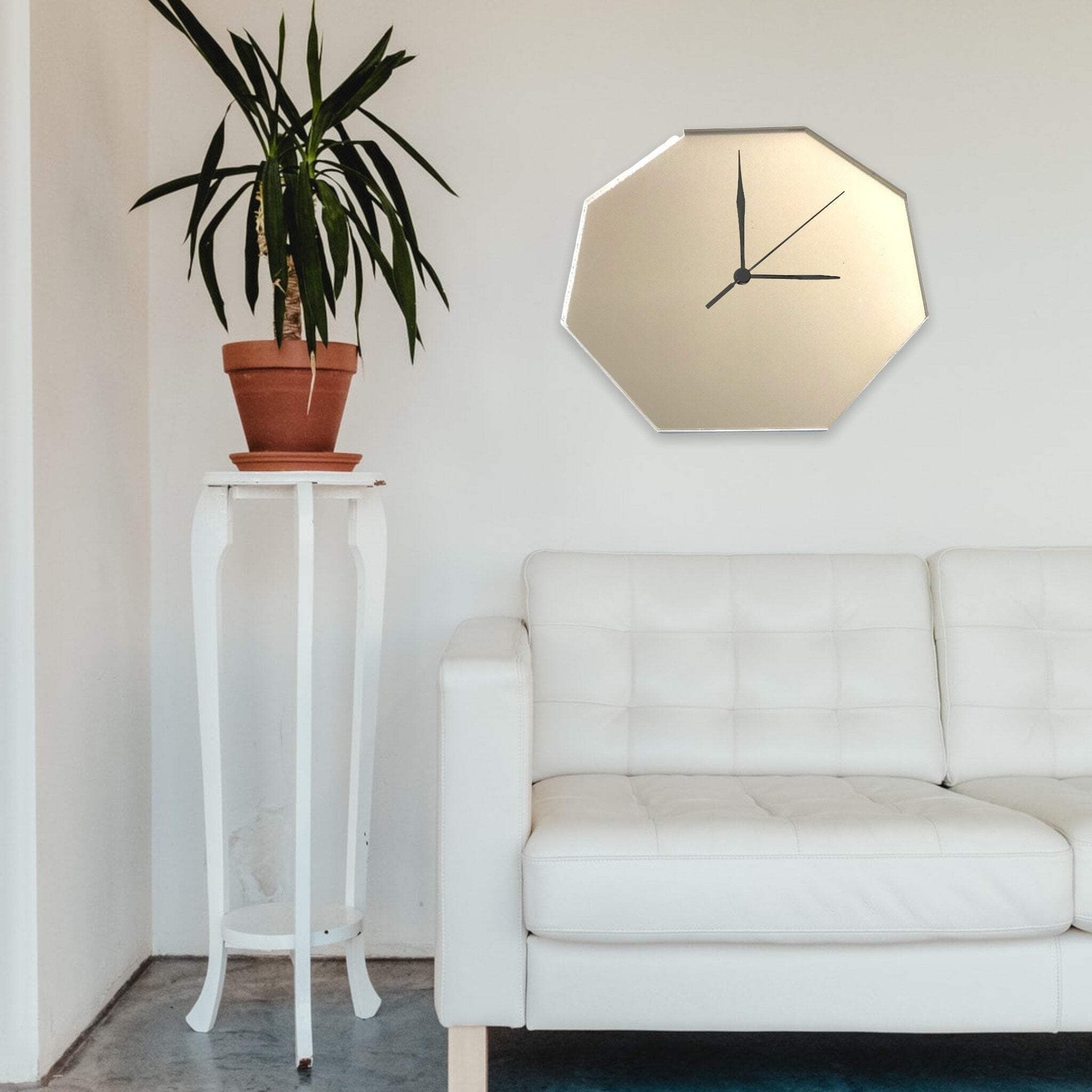 Octagon Shaped Clocks - Many Colour Choices