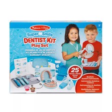 Melissa  Doug Super Smile Dentist Kit Play Set 25 Pc Accessories Teeth NEW