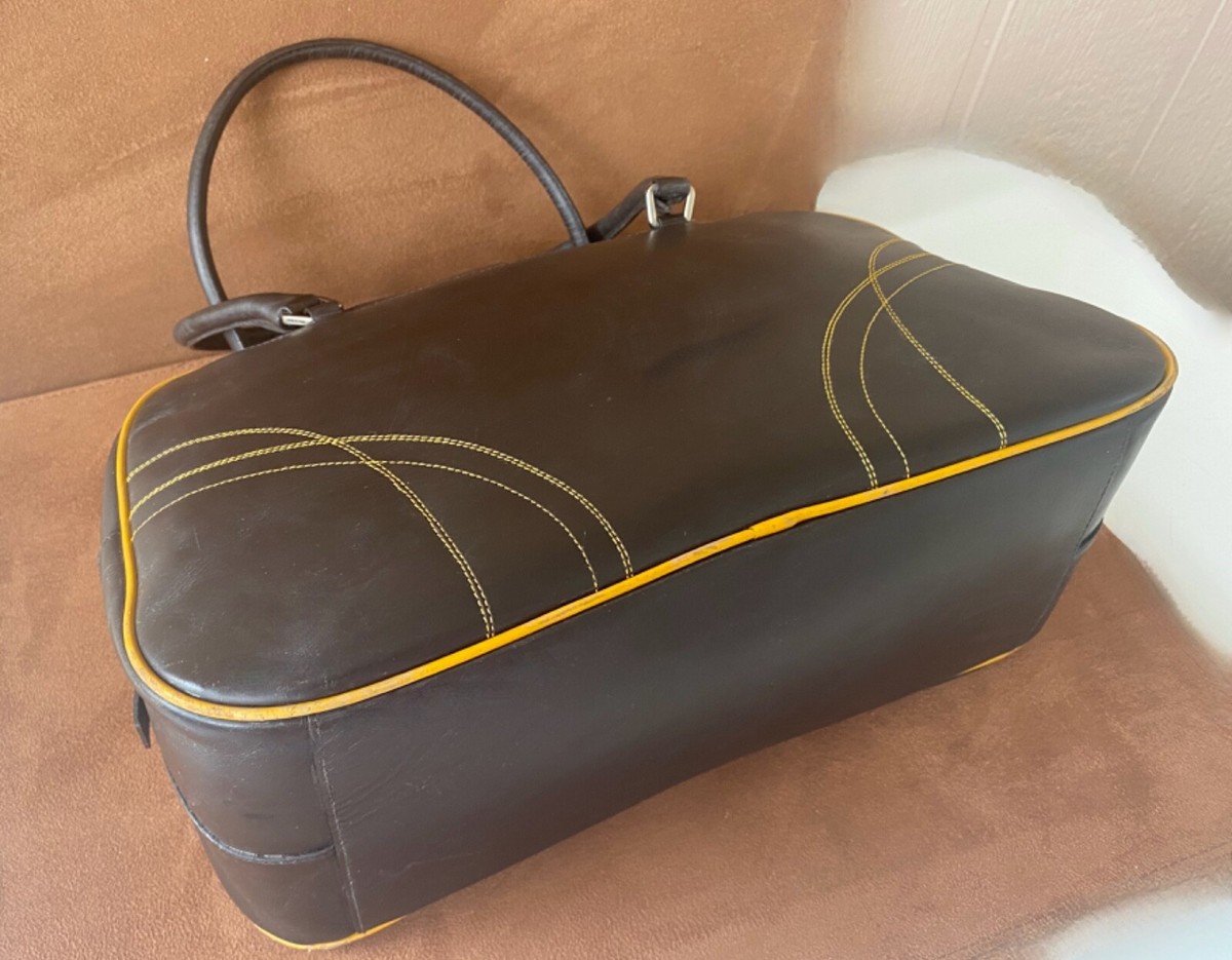 Vintage PRADA Leather Bowling purse toteHandbag women's Vintage PRADA Leather Bowling purse toteHandbag women's